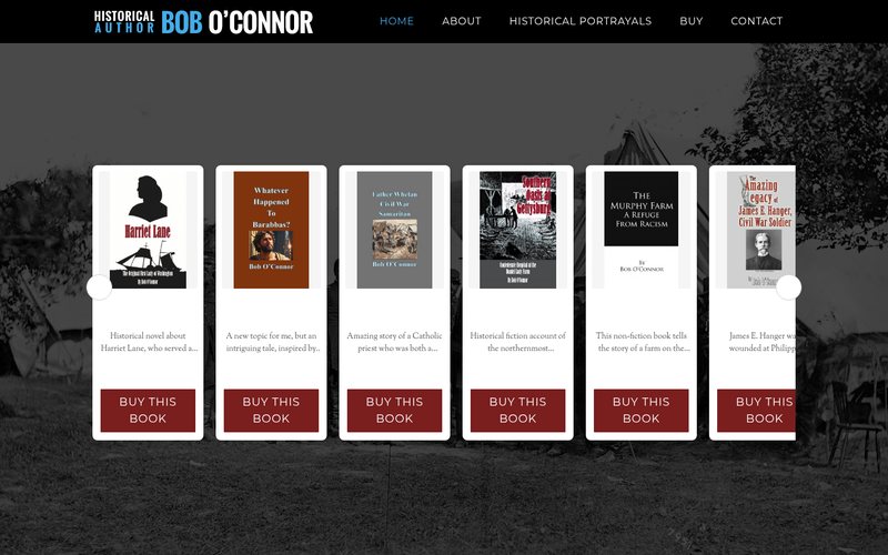 Bob O'Connor Books website homepage